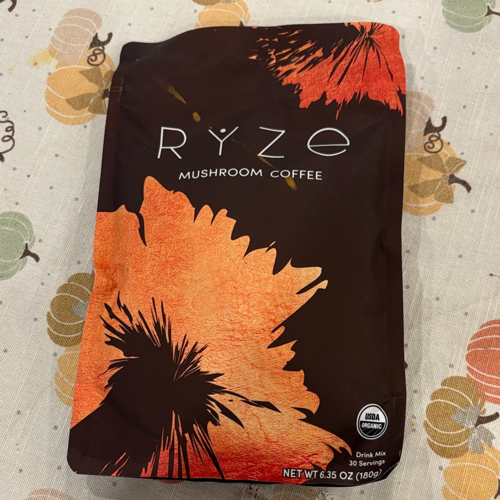 Mushroom Coffee - Rich Brown and Vibrant Orange